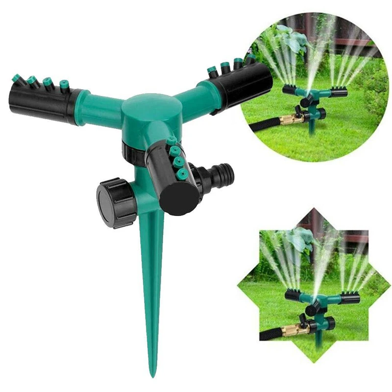 360° Rotating Lawn Ground Insert Automatic Sprink Water Watering Sprinkler Sprayer Lawn Garden Sprinkling Irrigation Gardening