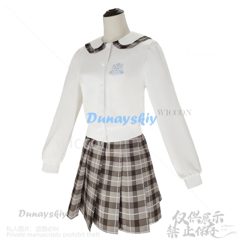 Costume de Cosplay de l'Anime Yosuga No Sora, avec Perruque, Uniforme SвJK, Robe Lolita Sexy et Mignonne, Trempée, pour Halloween, pour Femme