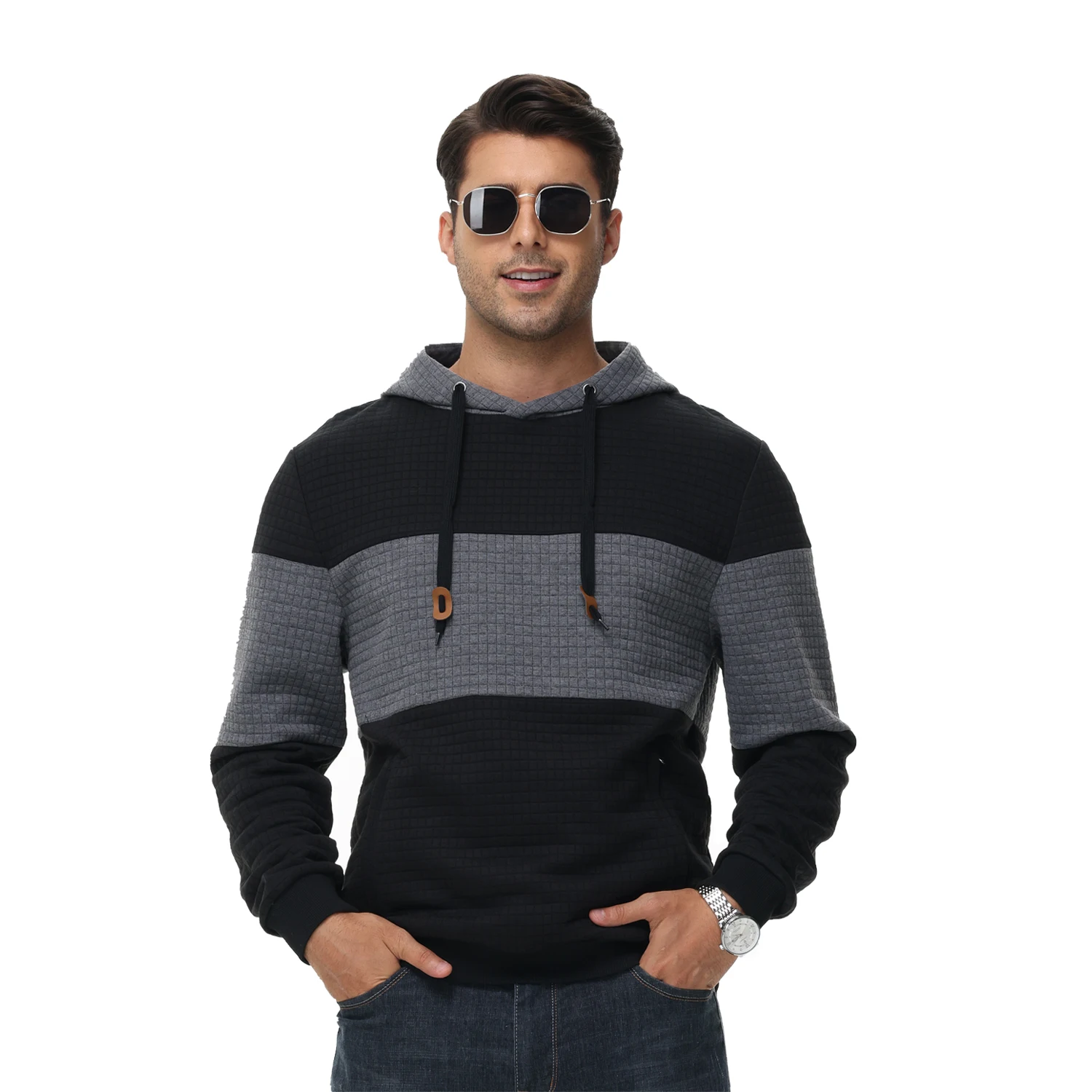 

Men's Pullover Hoodies long sleeve Hoodie Sweatshirt Outdoor Casual Colour Blocking Sportswear