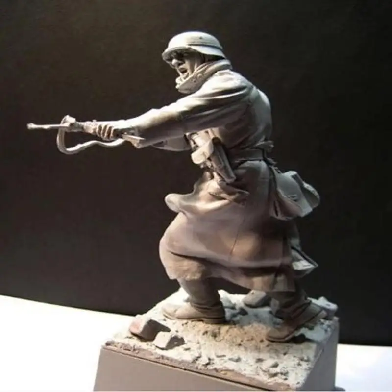 

1/16 Sixth Army Combat Soldier Resin Model Figure Gk Micro Miniature 3d Printed White Model Toy Unassembled And Unpainted Kit