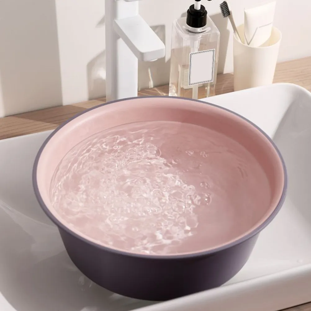 

Thickened Large Round Plastic Foot Soaking Tub Wash Basin Non Slip Stable Footbath Basin for Salon Home Foot Care Soaking