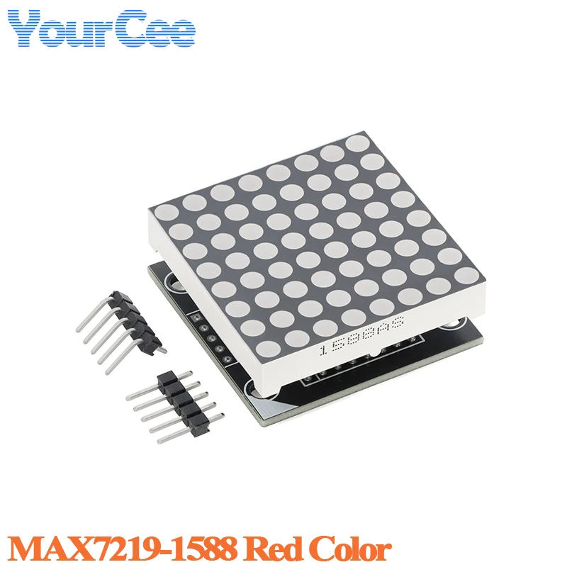 MAX7219 MAX7219-1588 Matryca LED 8x8, Moduł Wyświetlacza Matrycowego, Kolor Czerwony Zielony Biały Niebieski, Sterowanie MCU, Sterownik LED — zdjęcie produktu 2
