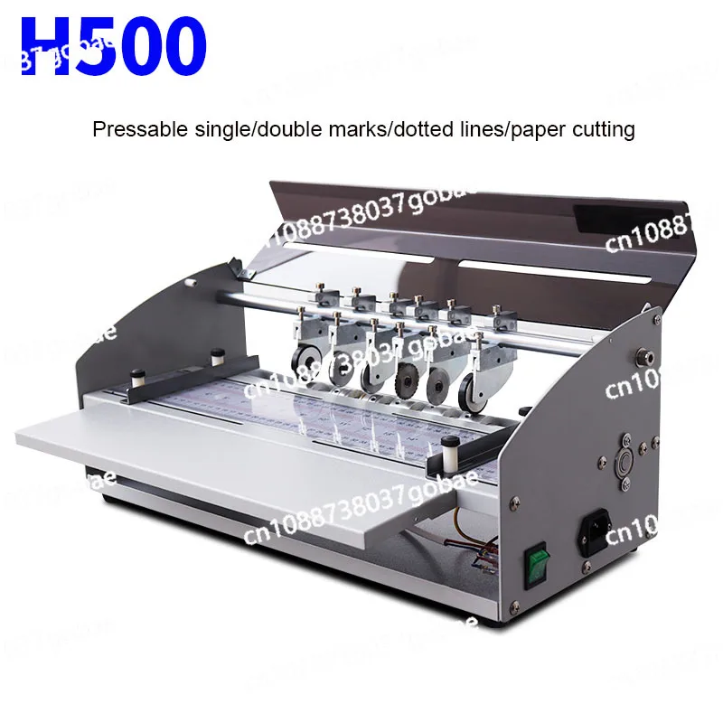 Adjust Speed Electric Paper Creasing Machine Perforator Cutter 3 in1 Combo Paper Creasing Perforating Machine Paper Creaser 220V