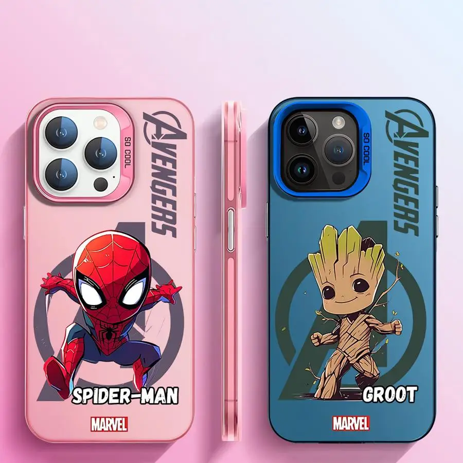 Marvel Sipiderman Groot Case for OPPO A98 A76 A78 A74 A94 A58 A57 2022 A55 A17k A15 Reno 7Pro 7Z 8T 10Pro 7 Cover Soft