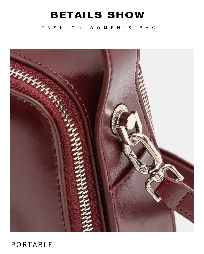 Aidani Echtleder Damenhandtasche, 2026 Neue Retro Quadratische Handtasche, Hochwertige Textur Große Kapazität Schulter- & Umhängetasche – Detail 13