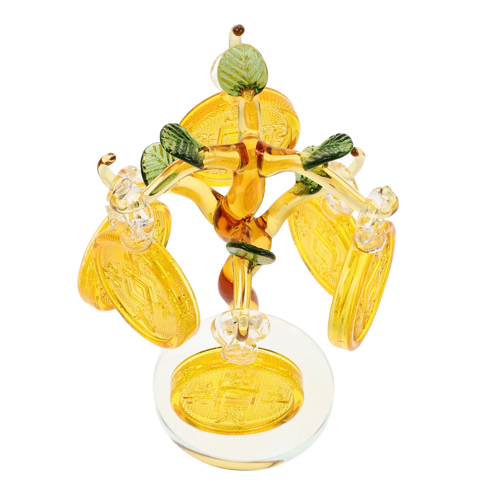 

Crystal Money Tree Decoration Sturdy Craftsmanship Feng Shui Ornament for Home Office Desktop Prosperity Wealth Success Festival