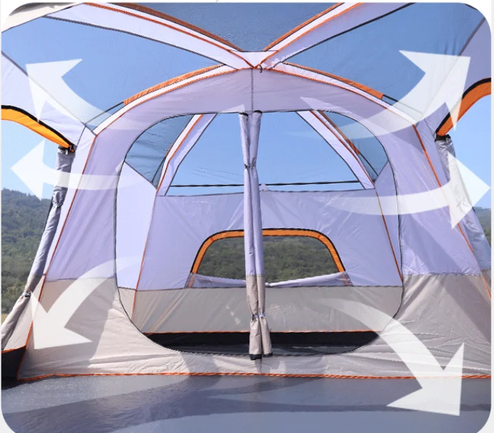 Atacado duas quartos barraca de acampamento casas barraca de acampamento barraca de acampamento de luxo