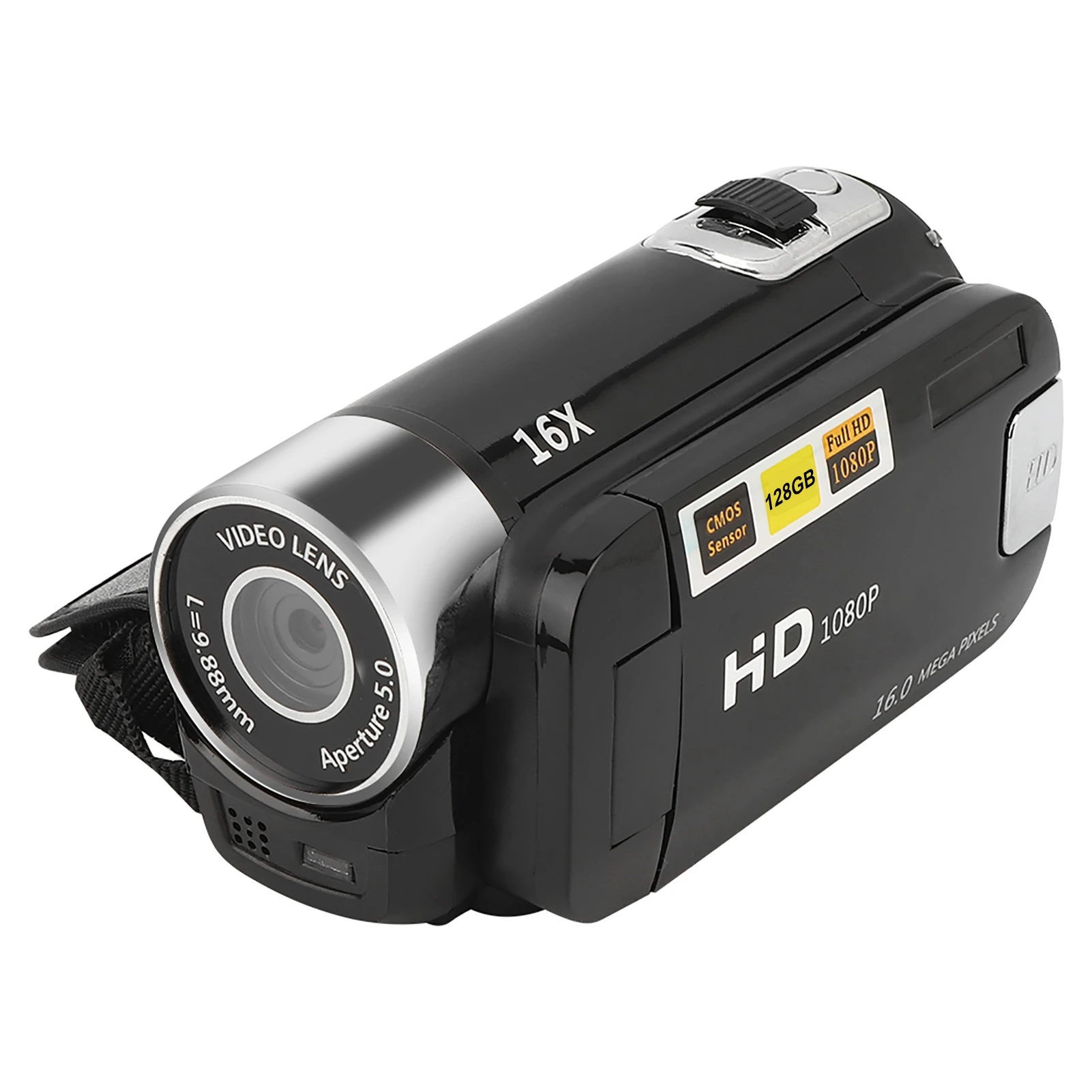 كاميرا فيديو رقمية 0-40 ℃   درجة حرارة العمل الولايات المتحدة التوصيل 110-240 فولت USB إمدادات الطاقة 2.4 بوصة كاميرا فيديو عالية الوضوح للسفر