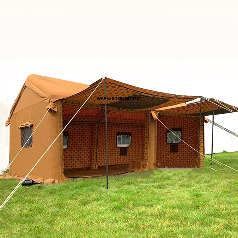 

Custom Size New Model Inflatable Camping Air Tent Middle Eastern Style Waterproof Portable Oxford Fabric for Outdoor Use