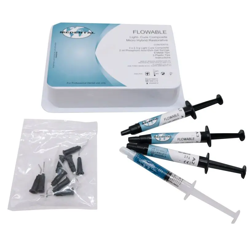 

Dental Fluid Resin Set UV Curing Composite Resin A2/A3 Dental Laboratory Dental Restoration Filling Resin Material ﻿Tools