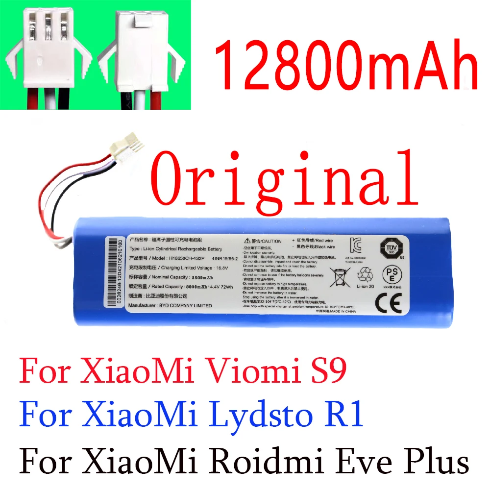 Oryginalny akumulator litowo-jonowy 12800mAh Lydsto R1 odkurzacz Robot akumulator R1 o pojemności