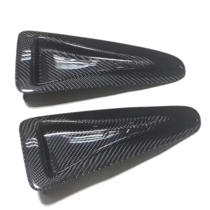 Carbon Fiber Air Vent Cover Engine Hood Air Outlet Trim Splitter Panel Upgrade For Nissan GTR GTR35 R35 Body Kit Splitter