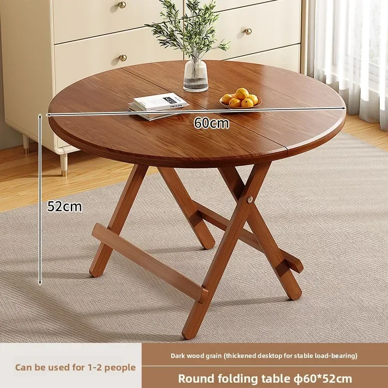 # Foldable Square Dining Table Portable Outdoor Night Market Compact Wood Table for Small Apartments Furniture