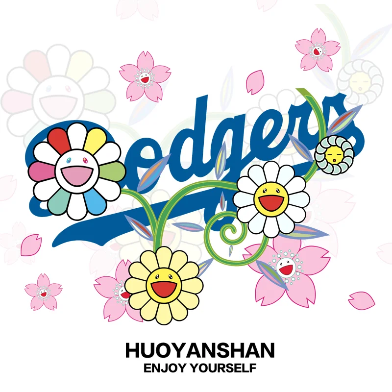 

Plus Size Flower Cherry Blossom Short Sleeve Women's Joint Cotton T-Shirt Loose Sports Couple Half Sleeve Casual Half Sleeve