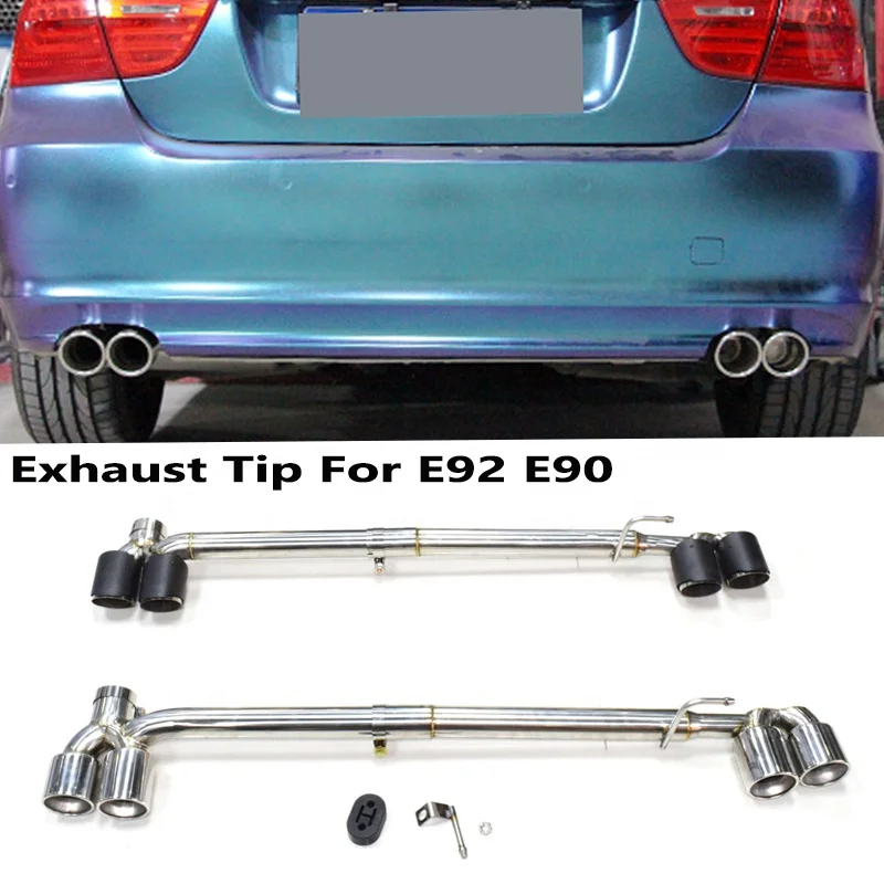 SYPES 304 Stainless Steel  E90 E92 Muffler Tip Exhaust Tip for 2005-2012  E90 E92 Exhaust Tips 320 325 Original Body Kit