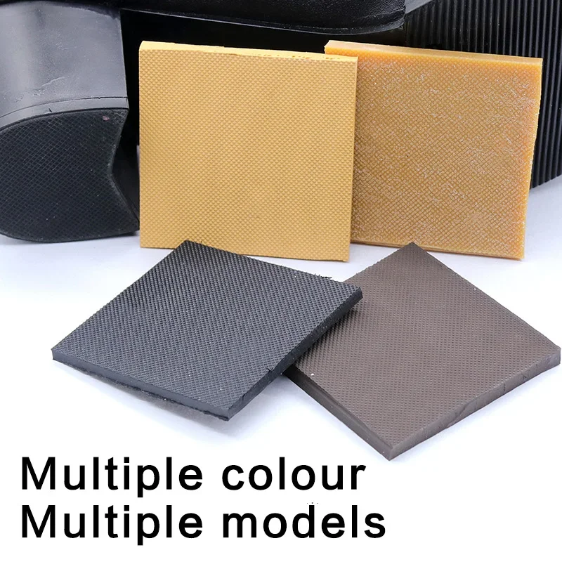 1 Pair DIY Rubber Sole For High heels Repair Shoes Tire Grain Wave Pattern Repair Worker Shoes Outsole Stick On Soles Heel Pads