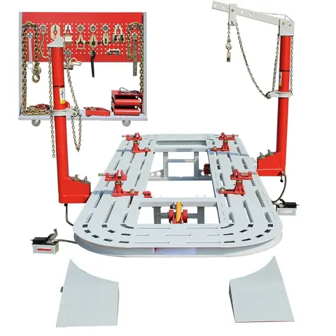 CE Certified Auto Body Frame Machine - Hydraulic Pump, 360° Traction, 10T/Tower Pulling Capacity, Tilt & Lift, Repair Shop