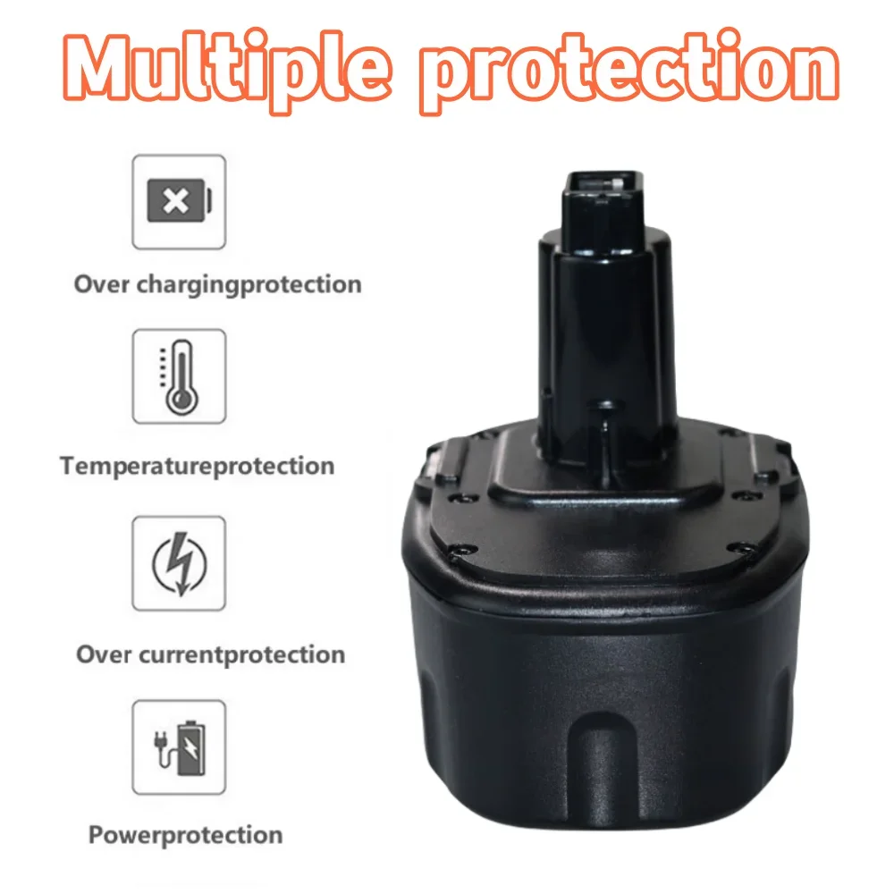 14.4V 4.8Ah/6.8Ah/9.8Ah Ni-MH Battery For Dewalt DC9094 DW9091 DE9091 replacement battery of cordless electric tools