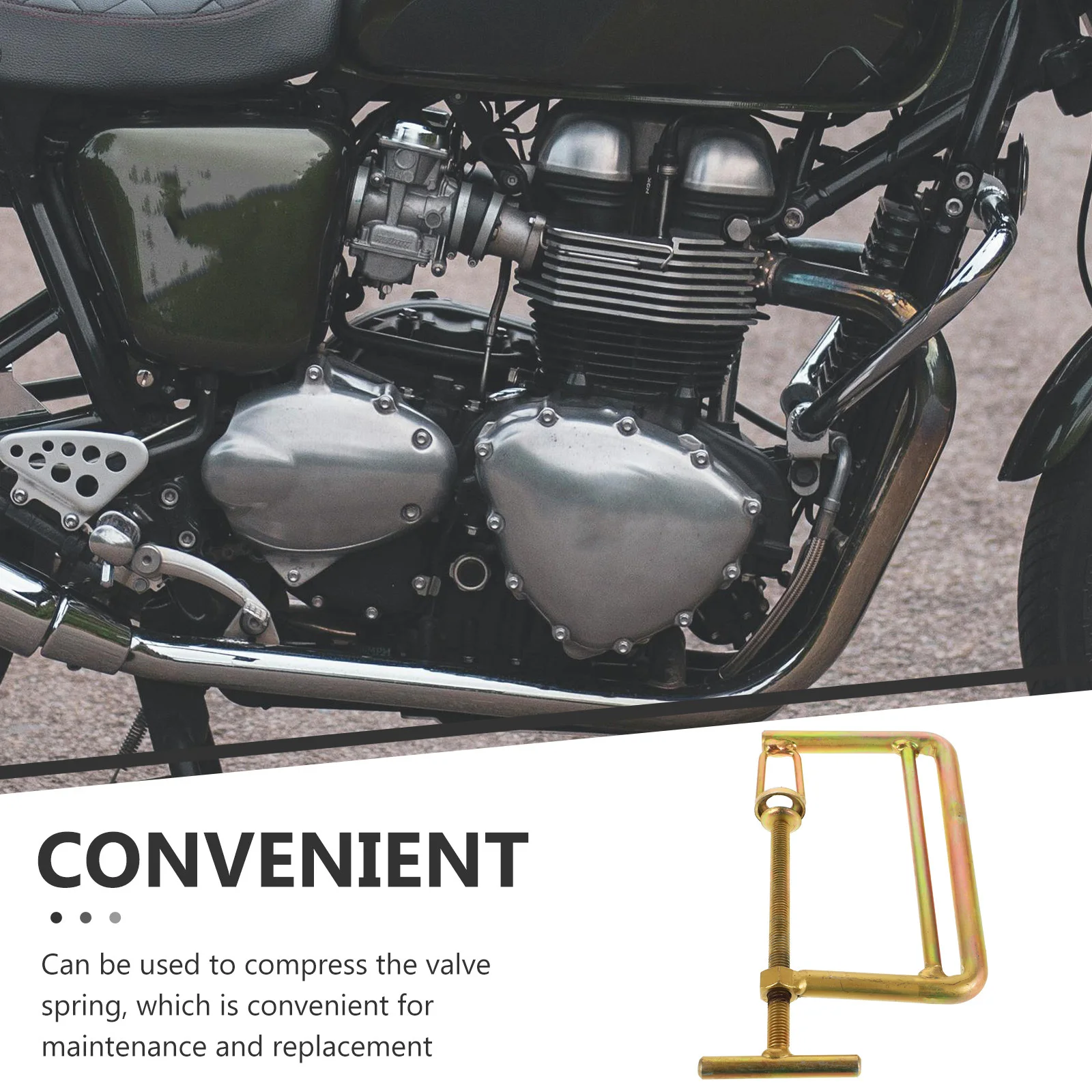 

Valve Spring Compressor Motorcycle Engine Tool For Valve Removal Installation Metal Alloy Repair Kit Compatible With