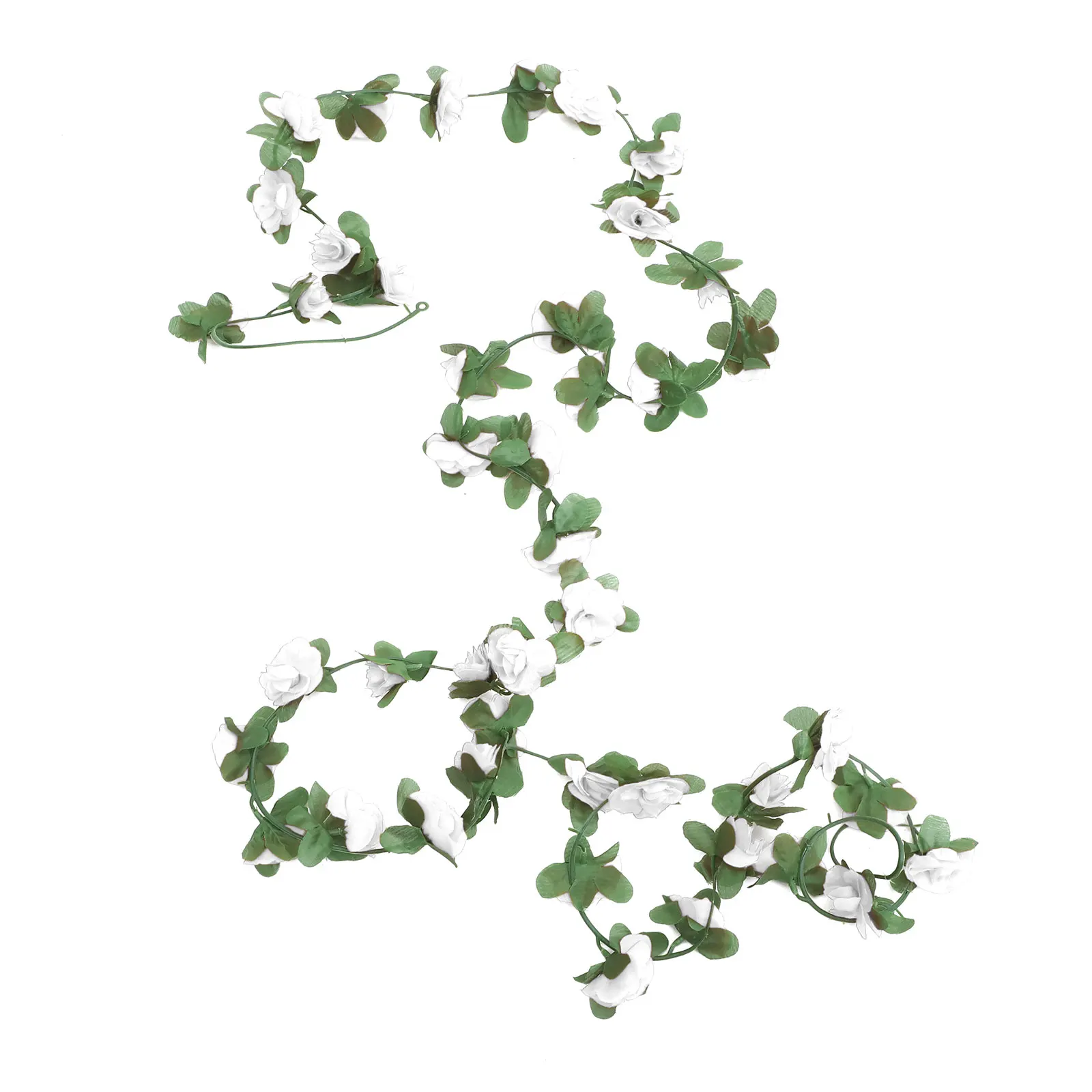 

Artificial Flower Wreath Garland Pink Fake Rose Vine Wedding Home Decorations Household Adornments DIY Arch Vines Room