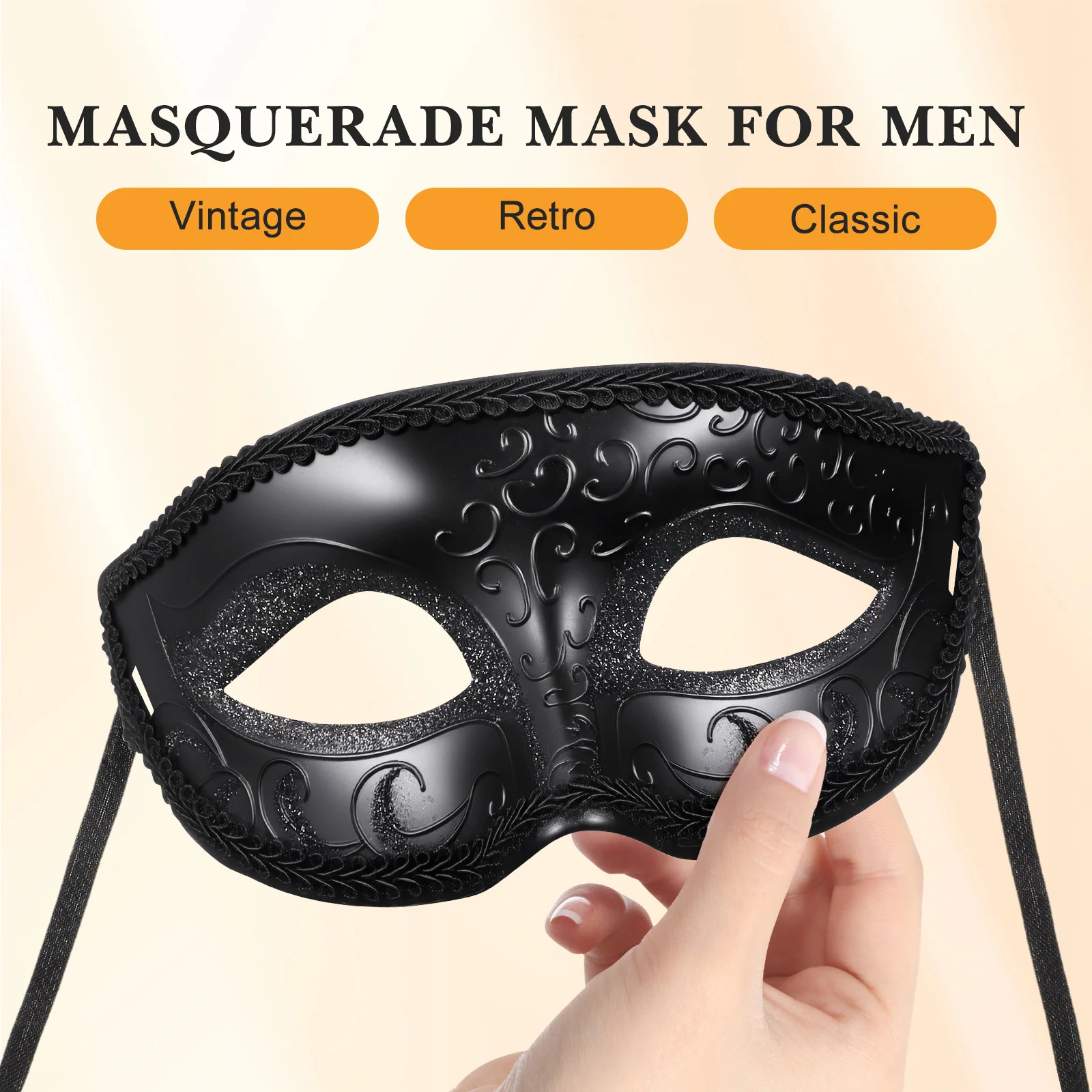 Sexy Mask Plastic Masquerade Ball Mask Cosplay Costume Accessory Vintage Party Face Cover Halloween Decorative Props