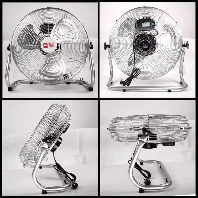 Ventilateur de sol industriel à grande vitesse avec base robuste, ventilateur de refroidissement pour atelier/entrepôt robuste, utilisation domestique silencieuse à économie d'énergie