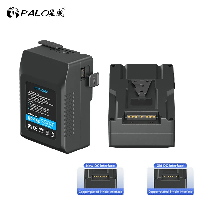 Batteria con attacco Palo V per Sony Li-ion V-Lock BP Batteria per videocamera Trasmissione Video Luce Blackmagic URSA Mini Pror
