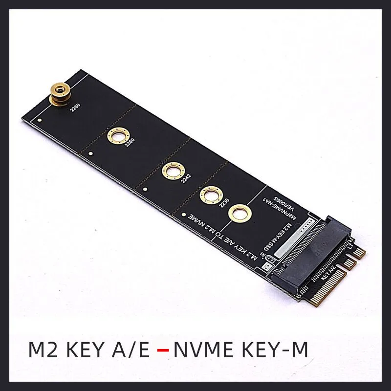 M.2 A+E KEY Slot To M.2 NVME Adapter Card NGFF To KEY-M Expansion Card Nvme PCI Express SSD Port Expansion Adapter