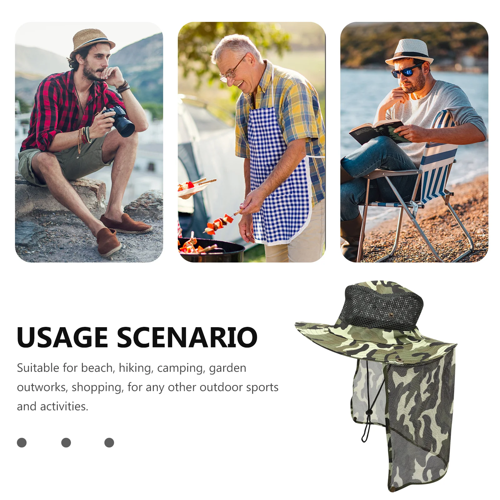 

Sun Hat Outdoor Wide Brim Sunshade Hat for Men Women Lightweight Washable Visor Cap Summer Sports Men Visor Hats