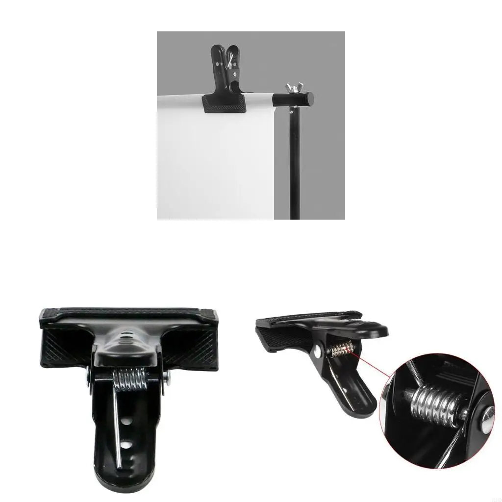 J1HD Wide Mouth Heavy Duty Metal Clamp For Woodworking Photo Studio Photography