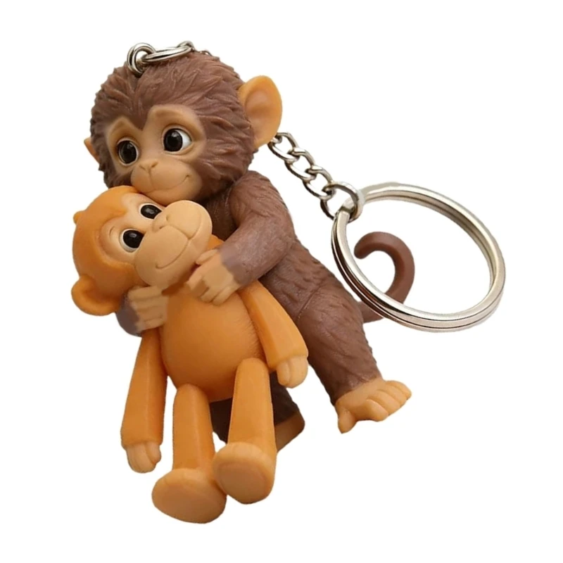 652F Stylish Monkey Keychain Decors Attractive for Backpacks Purses & Car Accessories