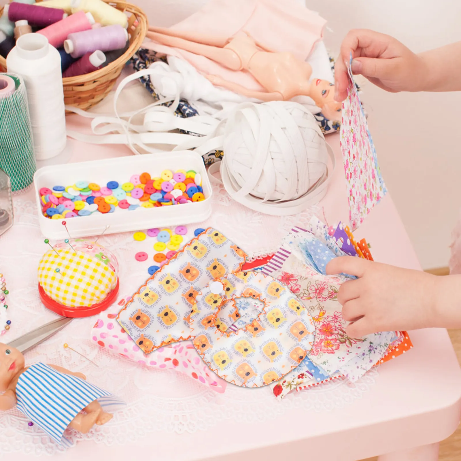 

5 Sets Baby Panties Bibs Baby Diaper Covers Soft Breathable Newborn Accessories for Infant Small Clothes