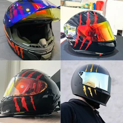 2pcs New Design Monster Claw Cool Motorcycle Stickers DIY Motorbike Helmet Fuel Tank Headlight Waterproof Refit Vinyl Decals