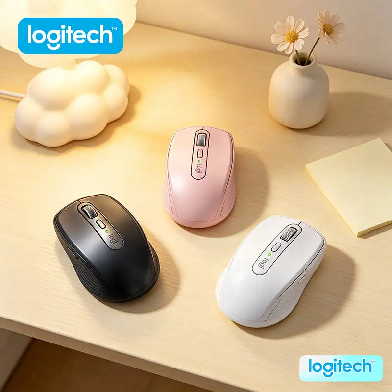 Logitech MX Anywhere 3S Wireless Mouse - 8000 DPI, Hyper-Scroll, Silent Click, Office Travel Use for Campus Daily Work