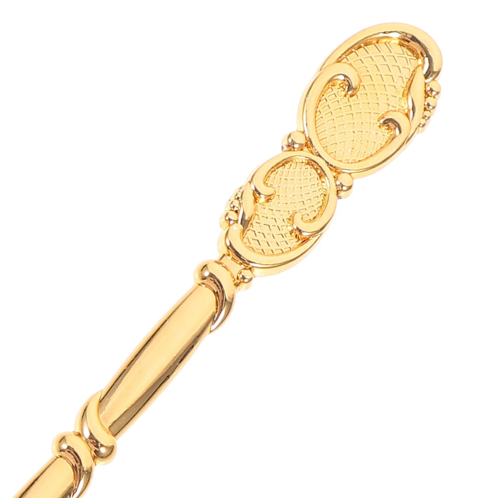 

Vintage Dessert Spoon Zinc Alloy Portable Long Handle Small Spoon Smooth Polished Comfortable Ergonomic Multi Function Tea Honey