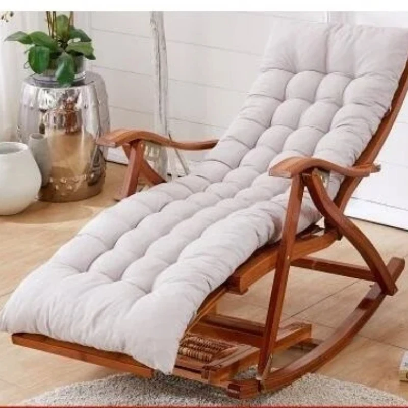 Rocking Chair Home Balcony Lounge Chair Recliner Adults Lunch Break Siesta Lazy Chaise Old Man Relax Chair