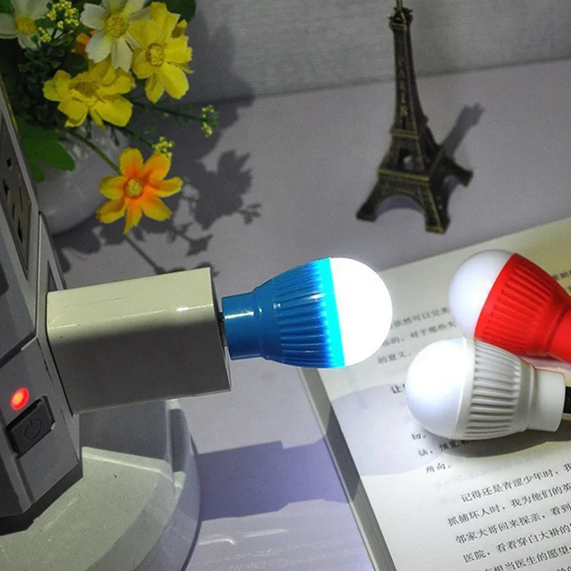 Newest Mini USB LED Light Portable 5V Energy Saving Ball Lamp Bulb For Laptop USB Socket USB Lamp Night Light For Hiking Camping