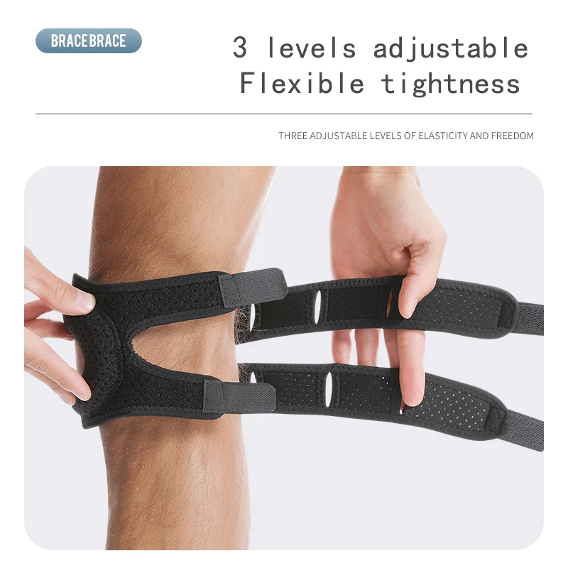 حزام دعامة ركبة للرضفة قابل للتعديل للرجال ، دعامة وتر الرضفة ، مثبت ، تخفيف الألم ، دعم أكمام الركبة المفتوحة ، 1. #5