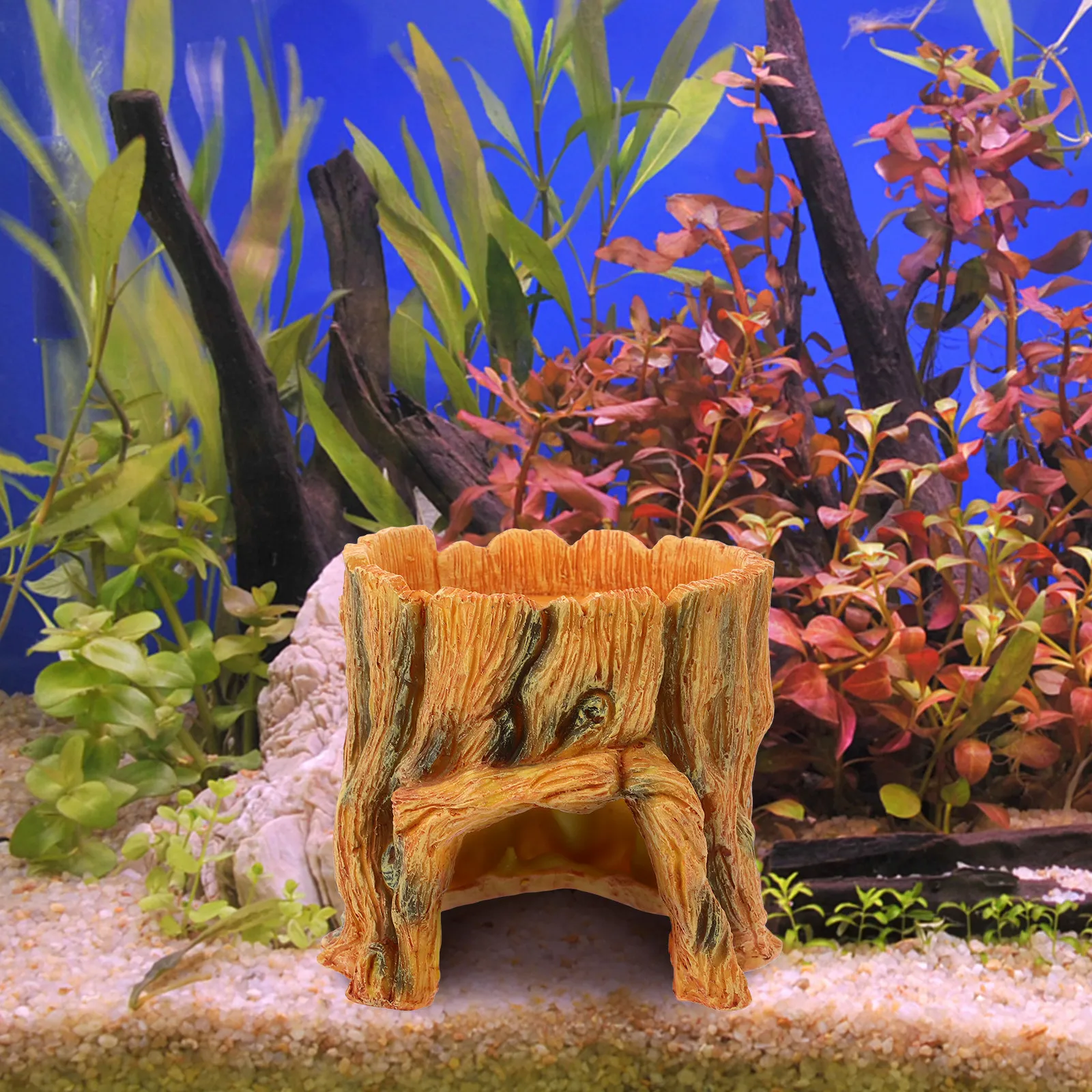 Aquarium Fish Hide - Natural Resin Reptile Hideout Cave for