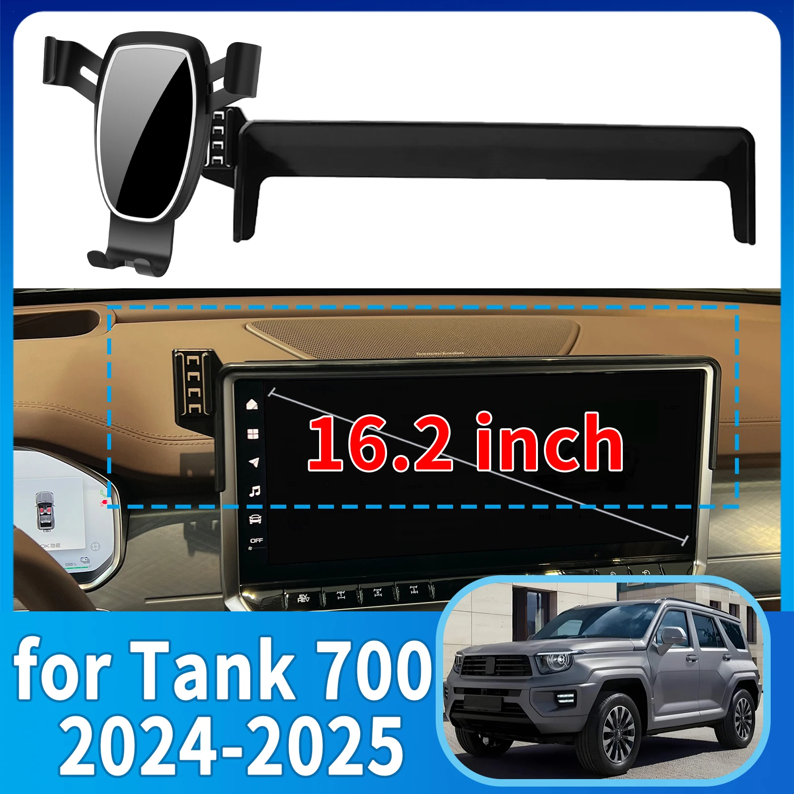 

fit for Tank 700 Tank700 2024 2025 ​​Anti-Shake Screen Base Phone Holder Mount Stand ​​ Dedicated Car​​ accessoires