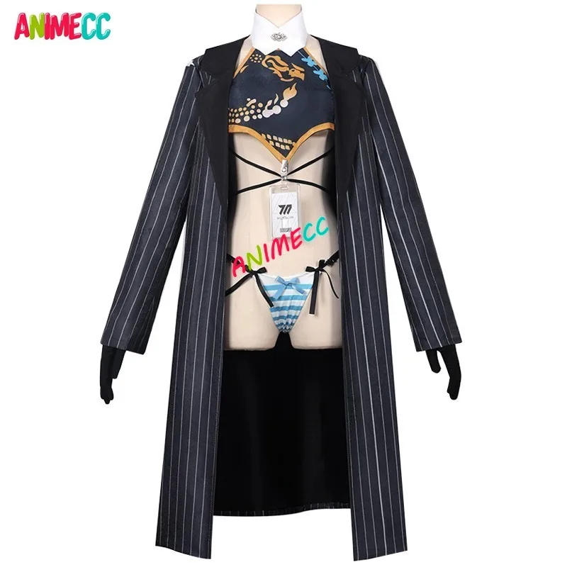 ANIMECC IN STOCK Ryuuge Kisaki Cosplay Doujin Costume Wig Anime Blue Archive Cosplay Qipao Halloween Party Outfits for Women view 4