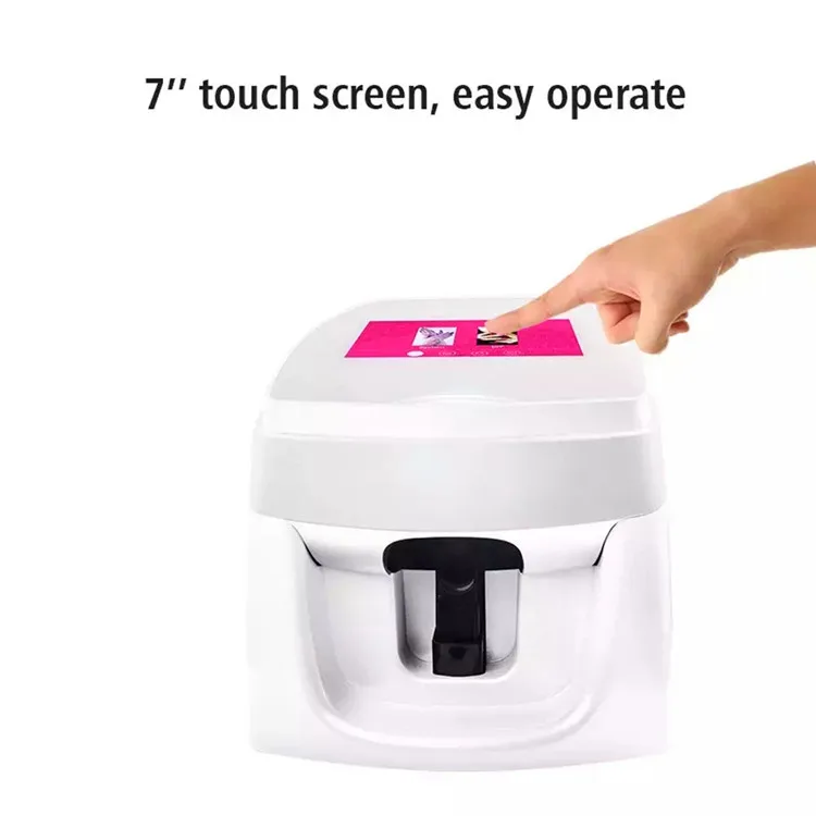 Quick Intelligent Semi Permanent 3D Nail Printer Digital Art Painting Colorful Photo Drawing Machine