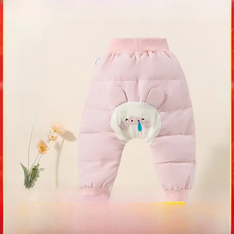 pantaloni-bory-down-per-ragazze-thiened-du-down-autunno-inverno-abbigliamento-per-bambini-neonate-pantaloni-lunghi-materiale-in-fibra-di-poliestere