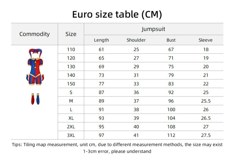 CosplayCircus Pomni Costume Cosplay con cappello Guanti Costumi di Halloween Set Pagliaccio Incredibile circo digitale Cappello natalizio di Halloween