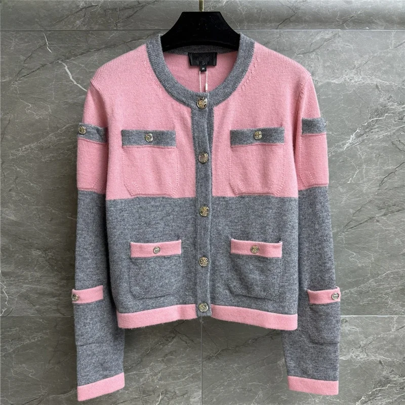 เสื้อสเวตเตอร์ไหมพรมถักทรงยาวสำหรับผู้หญิง รุ่น Miaoli Xi Nan สีสันสดใส สไตล์คาร์ดิแกน เหมาะสำหรับฤดูใบไม้ร่วง ให้ความอบอุ่น สวมใส่สบาย