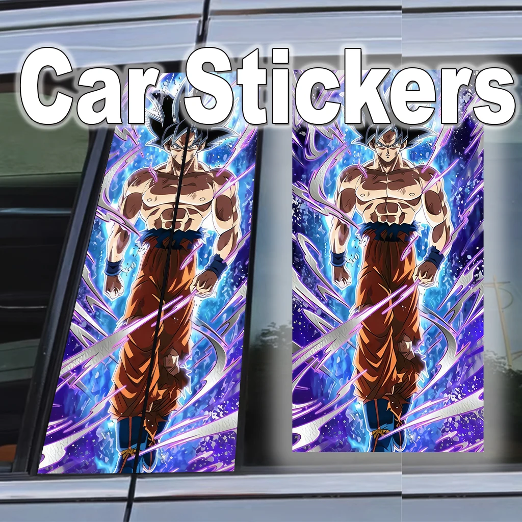 

Dragon Ball Goku Car Door Self-adhesive B Pillar Decal Waterproof Sticker Decoration Anime Decor Gift Car Exterior Super Saiyan