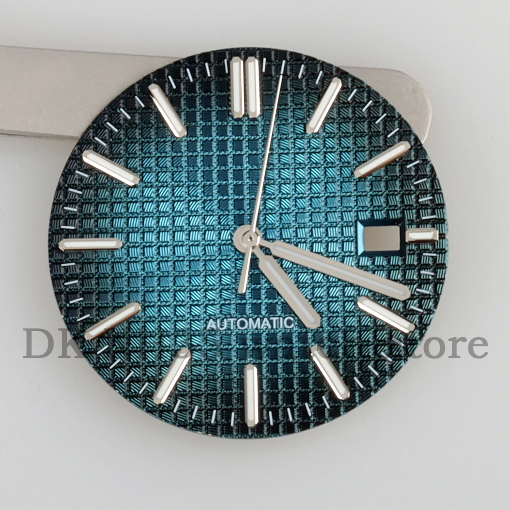 31.8mm NH35 Dial Hands Black Blue Suitable For NH35 NH36 Movement Royal Oak Case Green Luminous Watch Modification Accessories