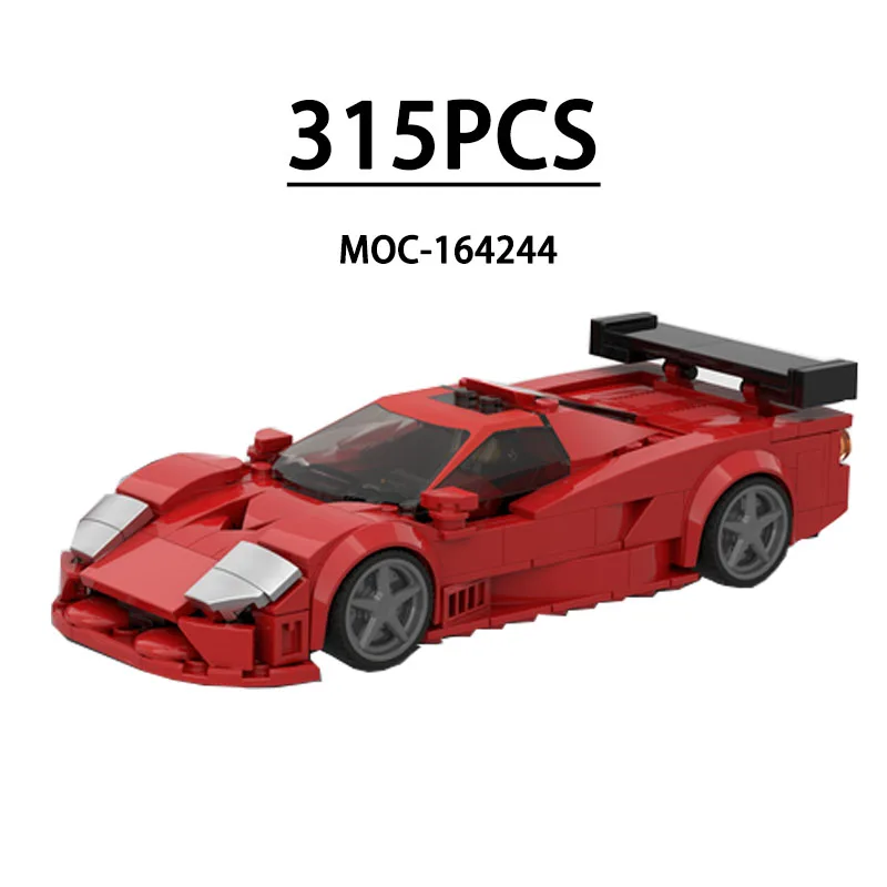 Bausteine MOC- 164244   Film Serie Supercar Bau Montage Spielzeug Modell 315PCS Kinder Geburtstag Geschenk Weihnachten Spielzeug