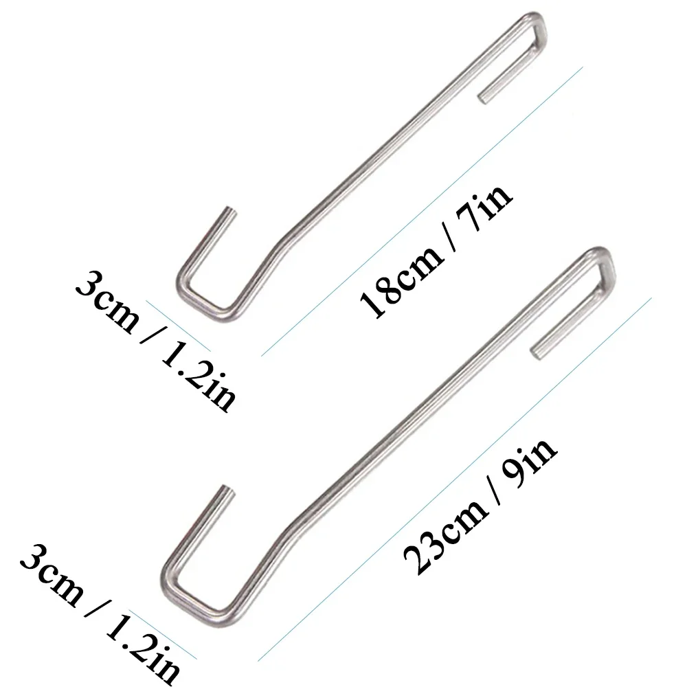 Stainless Steel Support Rod Car Trunk Door Support Hook Strong Install Hook Brace Trunk Holder Vehicle Detailing Tool D27