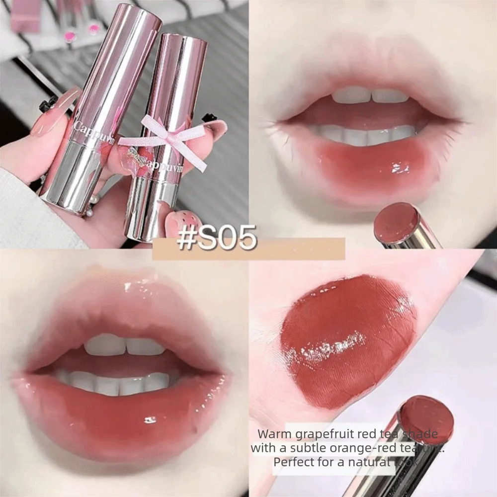 Nouveau baume à lèvres hydratant anti-rides, léger et hydratant, facile à transporter, rouge à lèvres teinté, petit gloss à lèvres polyvalent pour fille